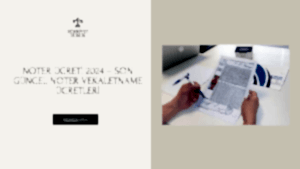 Noter Ücreti 2024 – Son Güncel Noter Vekaletname Ücretleri